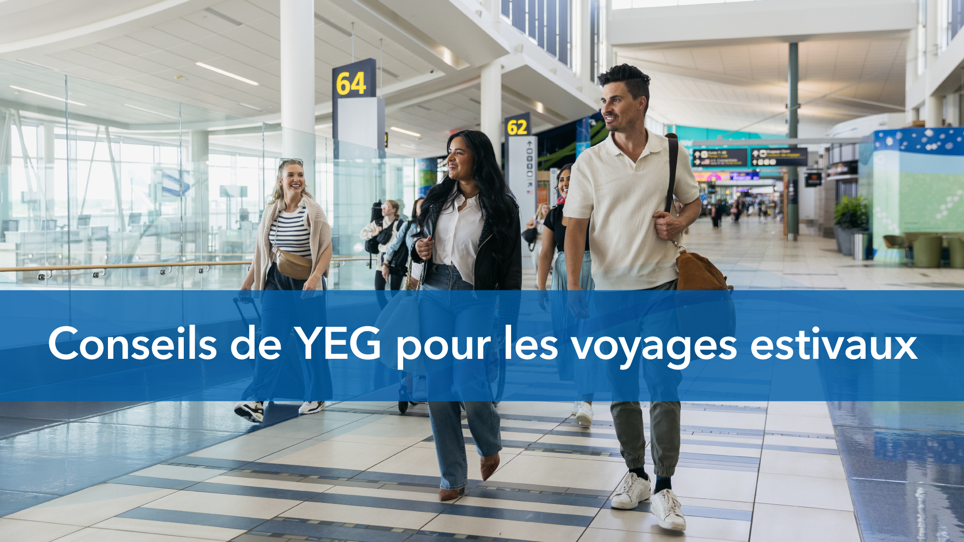 Une photo de passagers marchant près de la porte 63 à l’Aéroport international d’Edmonton (YEG)./Une photo de passagers marchant près de la porte 63 à l’Aéroport international d’Edmonton (YEG).